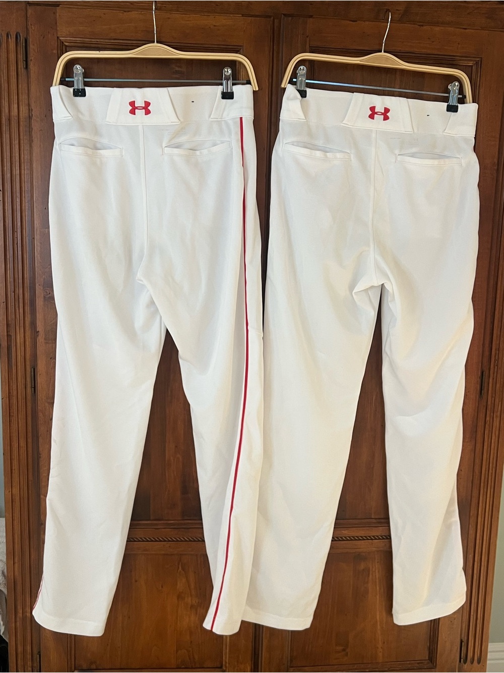 Under Amour White with Red Striped Baseball Pants | Set of 2 | Preowned | Size - Picture 4 of 14